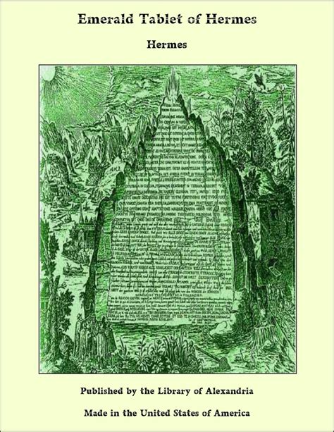 emerald tablet of hermes meaning|the emerald tablets complete reading.